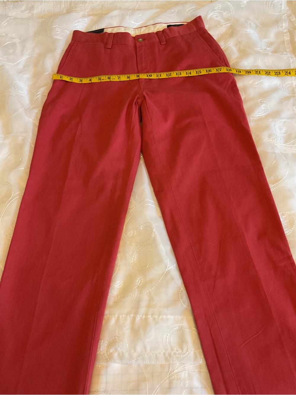 Polo Ralph Lauren NWT Mens Classic Fit 30x32 Red Pants - Picture 4 of 11